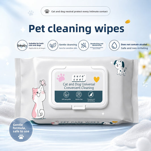Pet Cleaning Wipes for Cats and Dogs
