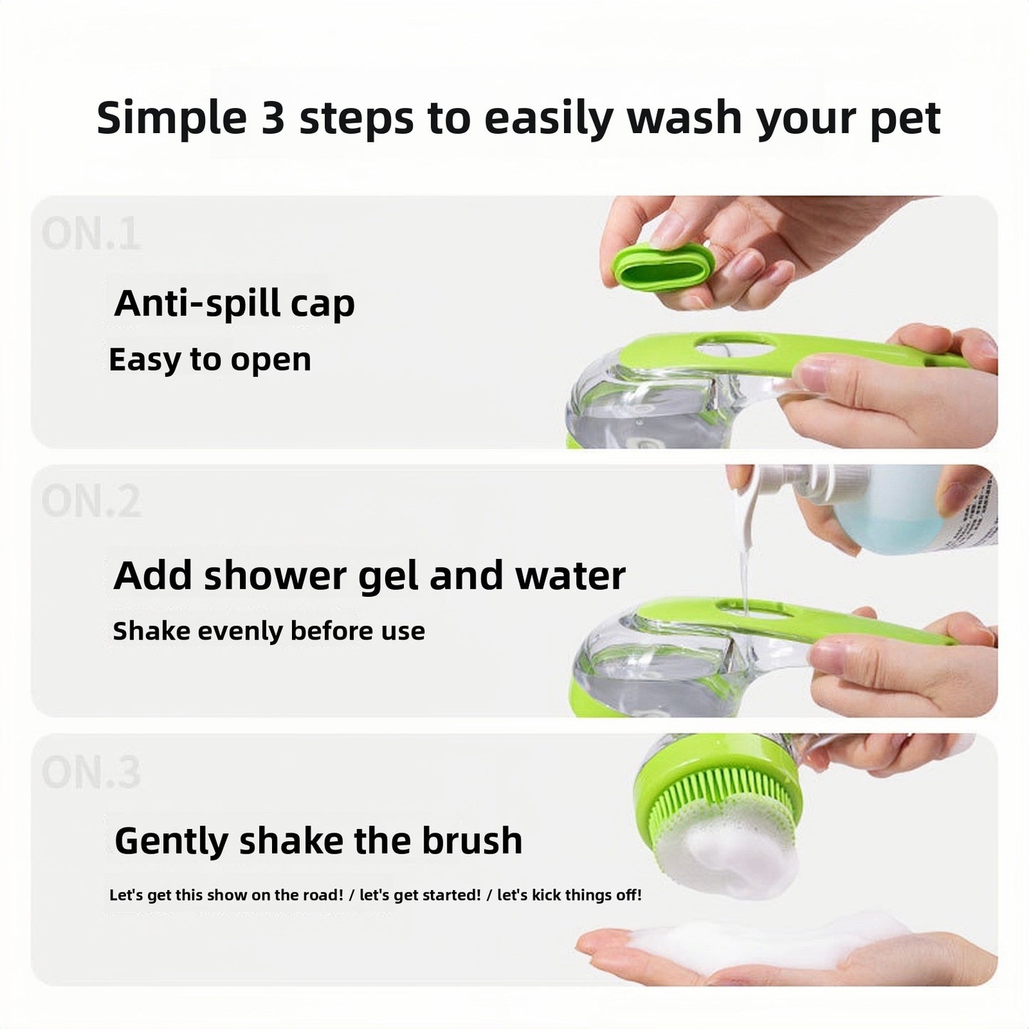 Silicone Pet Bath and Massage Brush