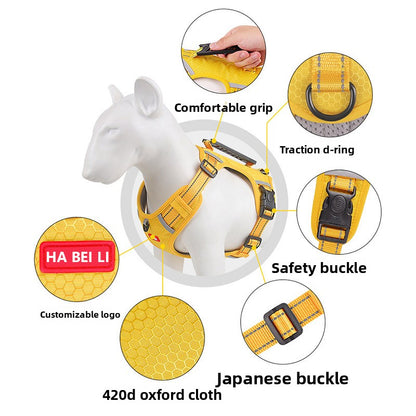 Reflective Adjustable Dog Harness with Leash