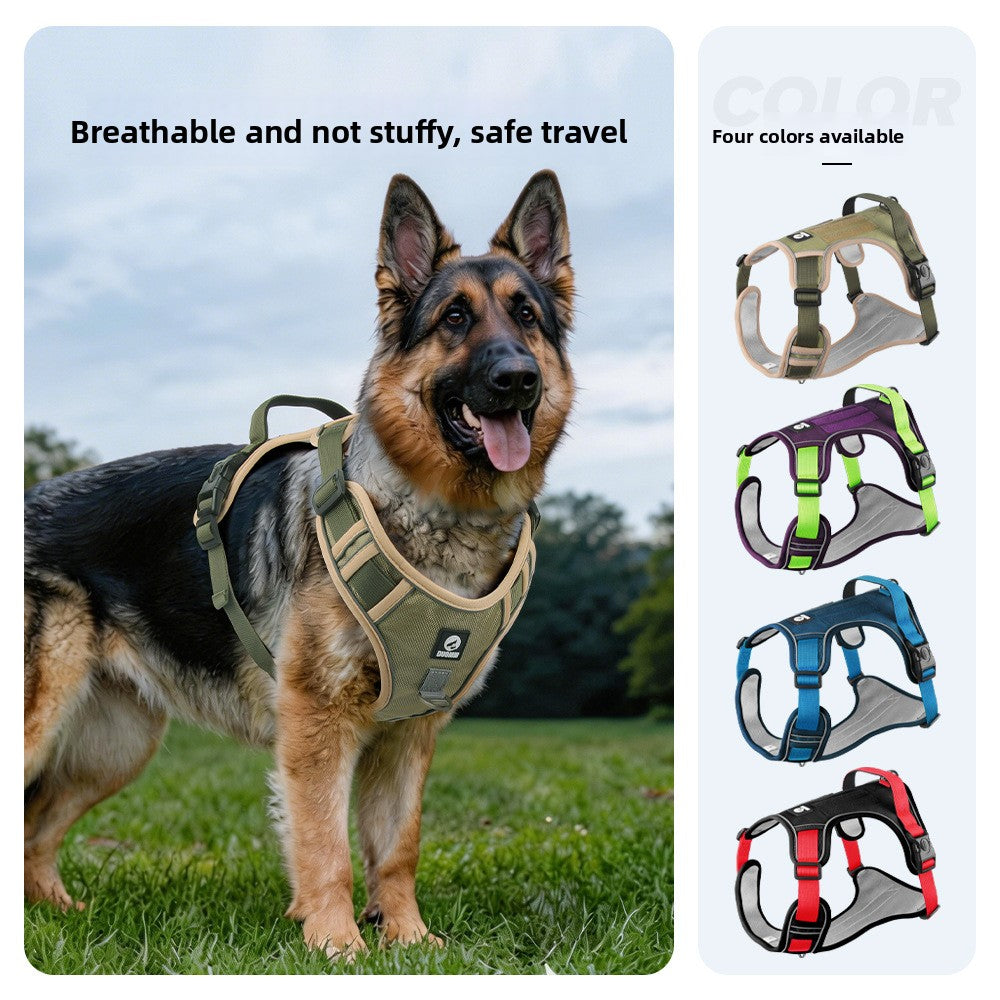 Reflective Dog Harness Anti-Explosion Pet Harness Vest