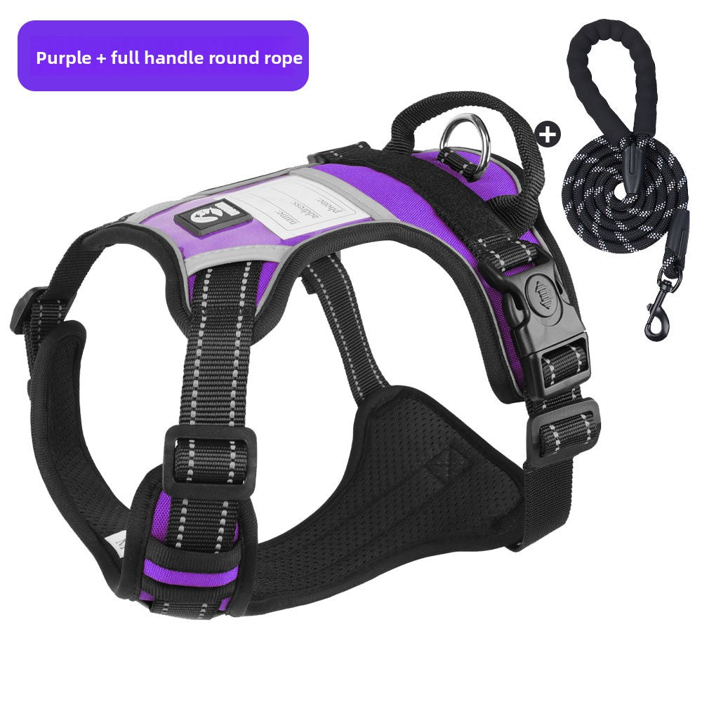 Reflective Dog Harness Anti-Explosion Pet Harness Vest