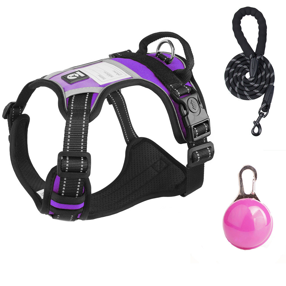 Reflective Dog Harness Anti-Explosion Pet Harness Vest