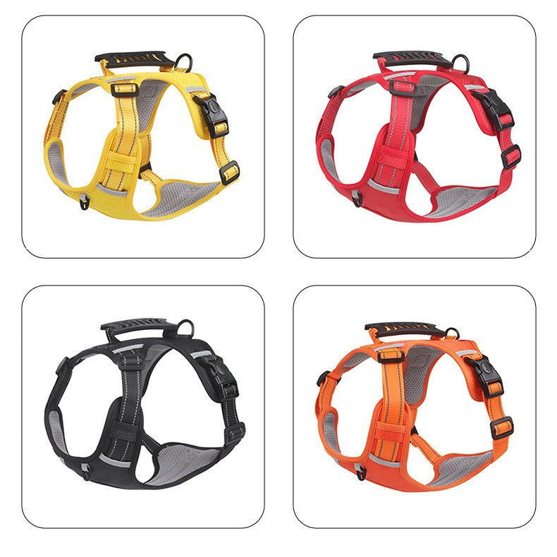 Reflective Adjustable Dog Harness with Leash