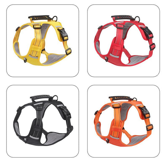 Reflective Adjustable Dog Harness with Leash