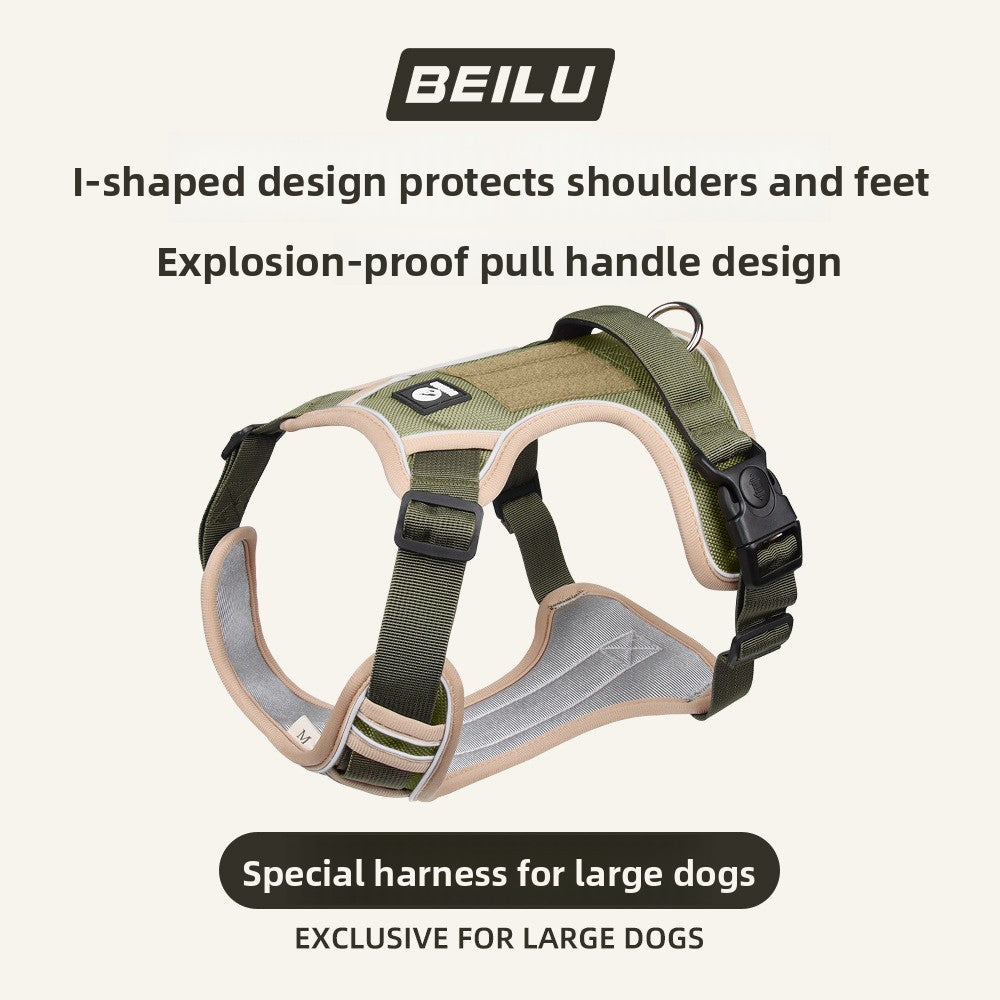 Reflective Dog Harness Anti-Explosion Pet Harness Vest