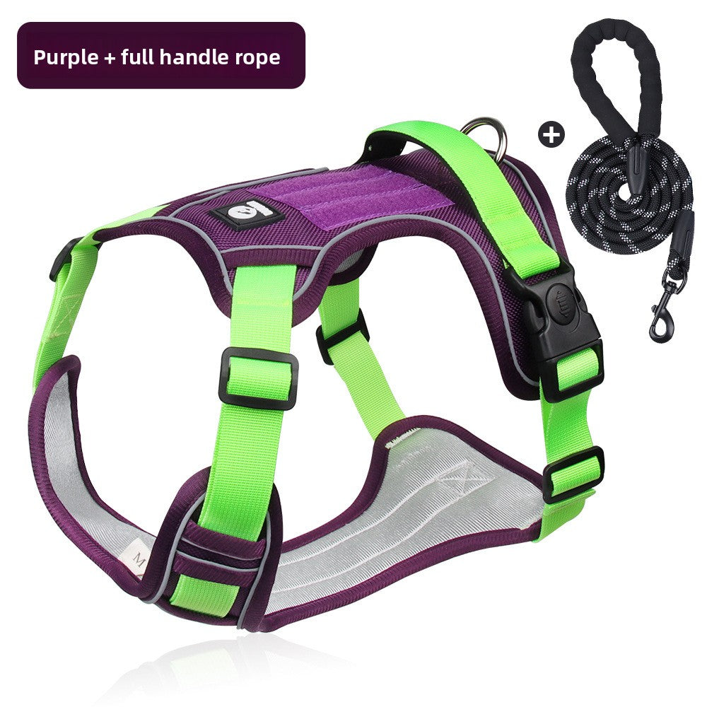 Reflective Dog Harness Anti-Explosion Pet Harness Vest