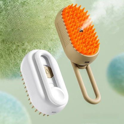 Electric Pet Grooming Spray Brush with Steam Function