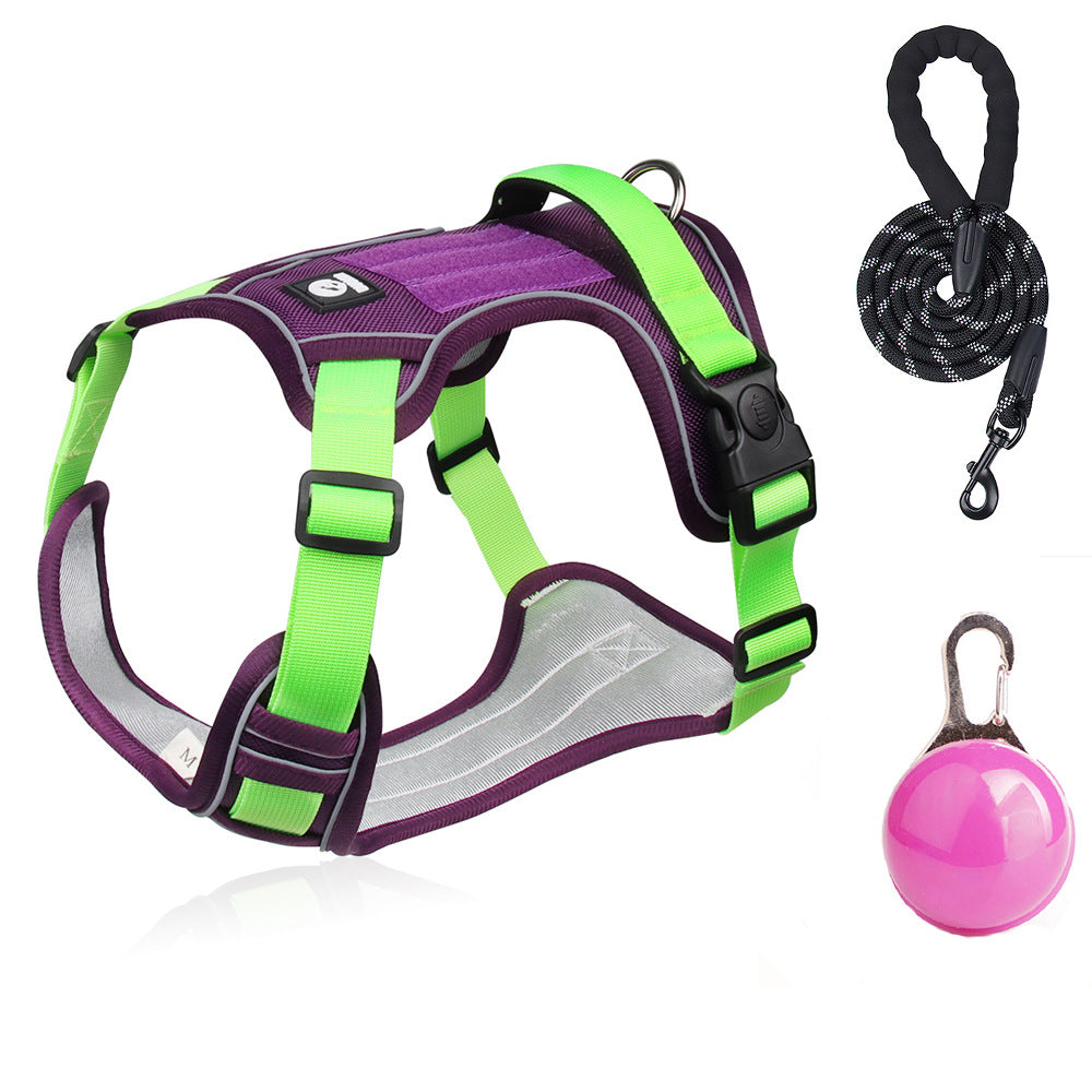 Reflective Dog Harness Anti-Explosion Pet Harness Vest